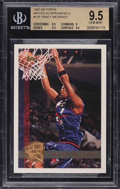Topps Minted In Springfield Tracy McGrady ROOKIE #125