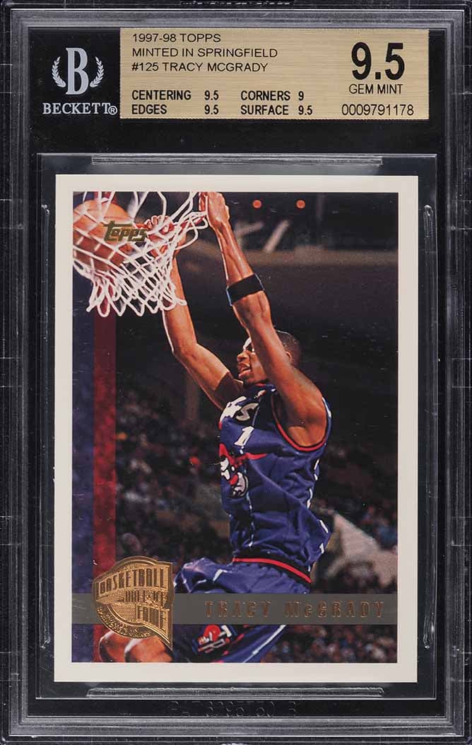 Topps Minted In Springfield Tracy McGrady ROOKIE #125