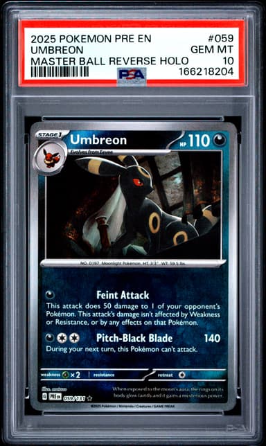 Umbreon Master Ball Reverse Holo