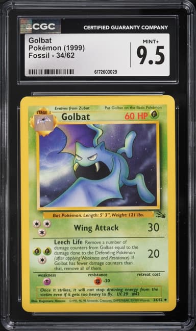Pokemon Fossil Golbat #34