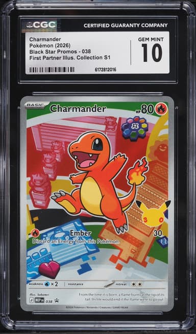 Pokemon Mega Evolution Promo First Partner Illustration Full Art Charmander #38
