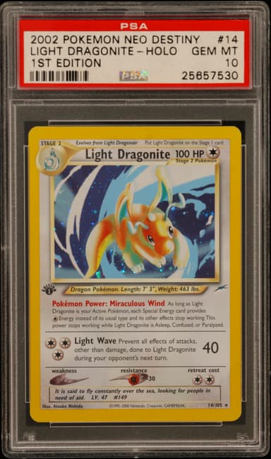 Light Dragonite-Holo 1st Edition
