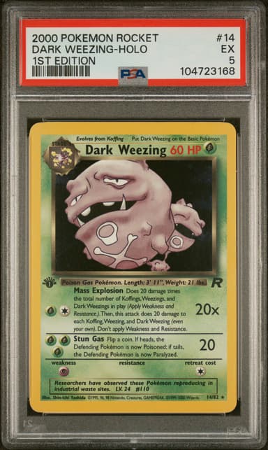 DARK WEEZING-HOLO 1st Edition