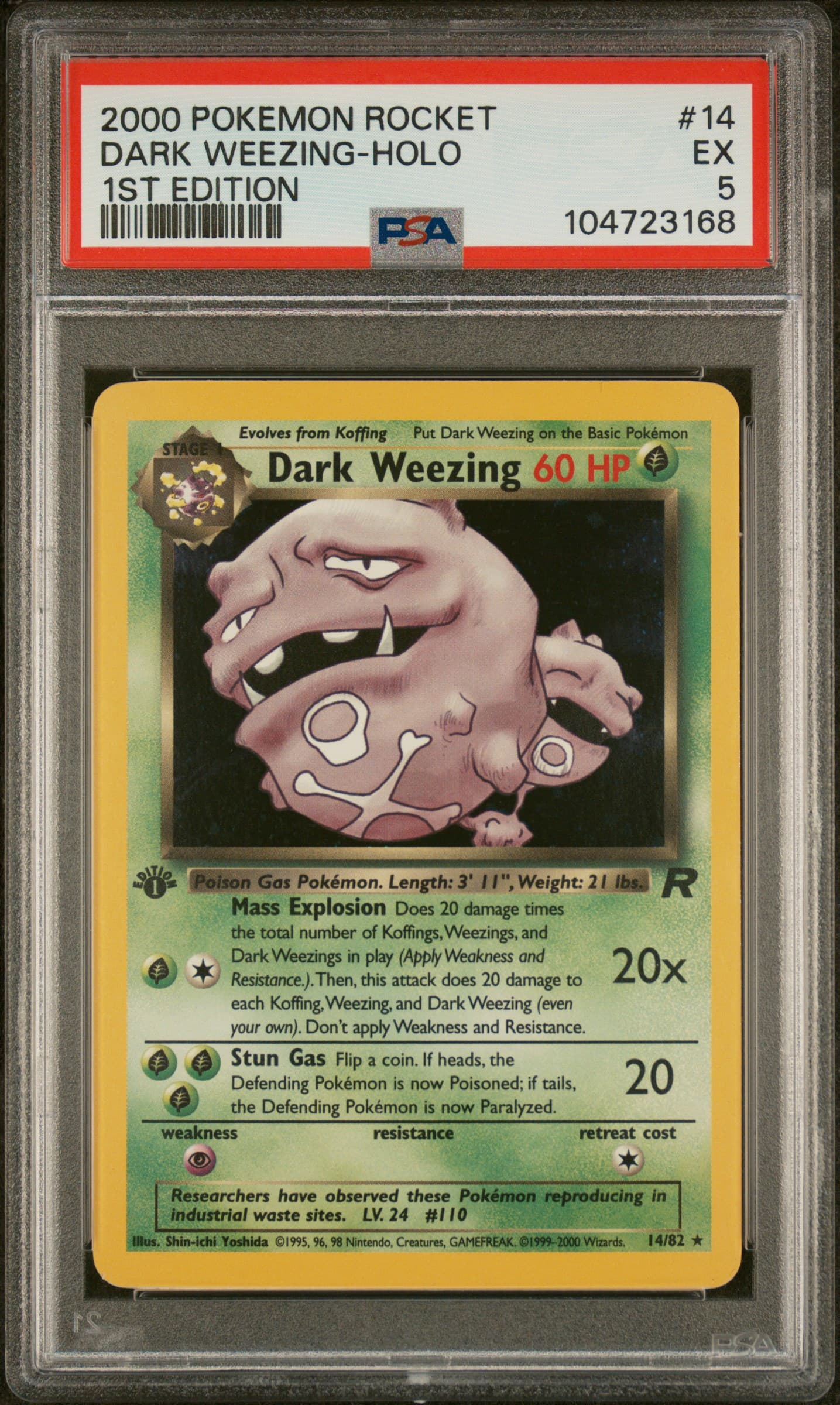 DARK WEEZING-HOLO 1st Edition