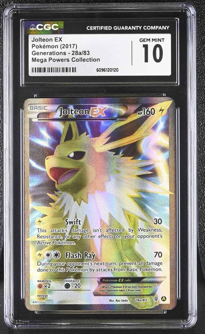 2017 #28a Jolteon EX CGC 10 Gene