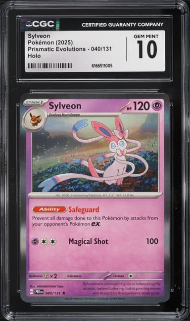 Pokemon Scarlet & Violet Prismatic Evolutions Holo Sylveon #40