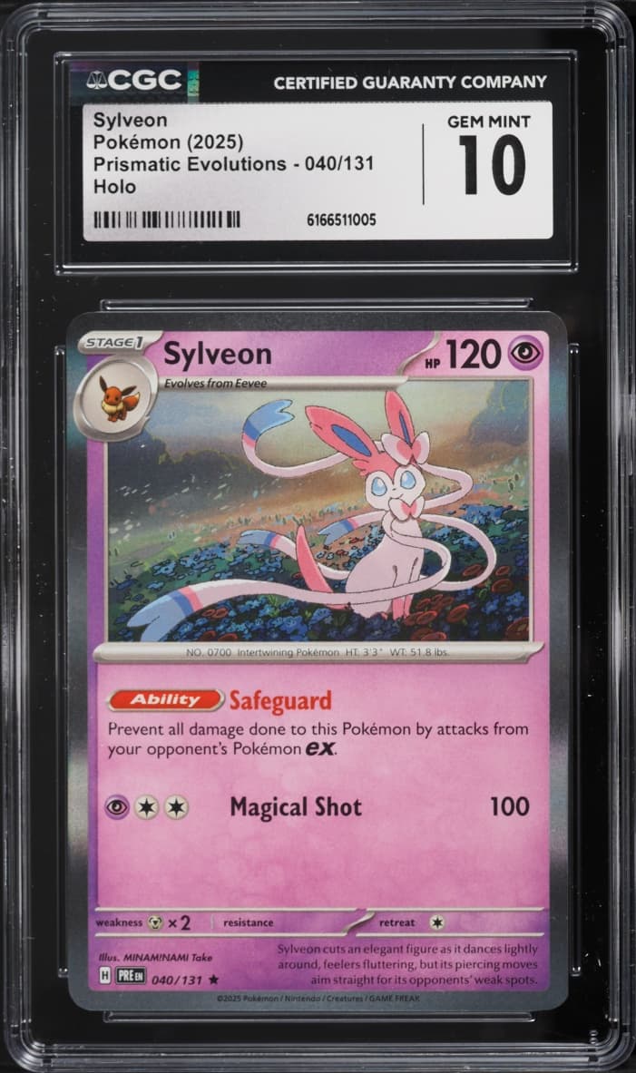 Pokemon Scarlet & Violet Prismatic Evolutions Holo Sylveon #40
