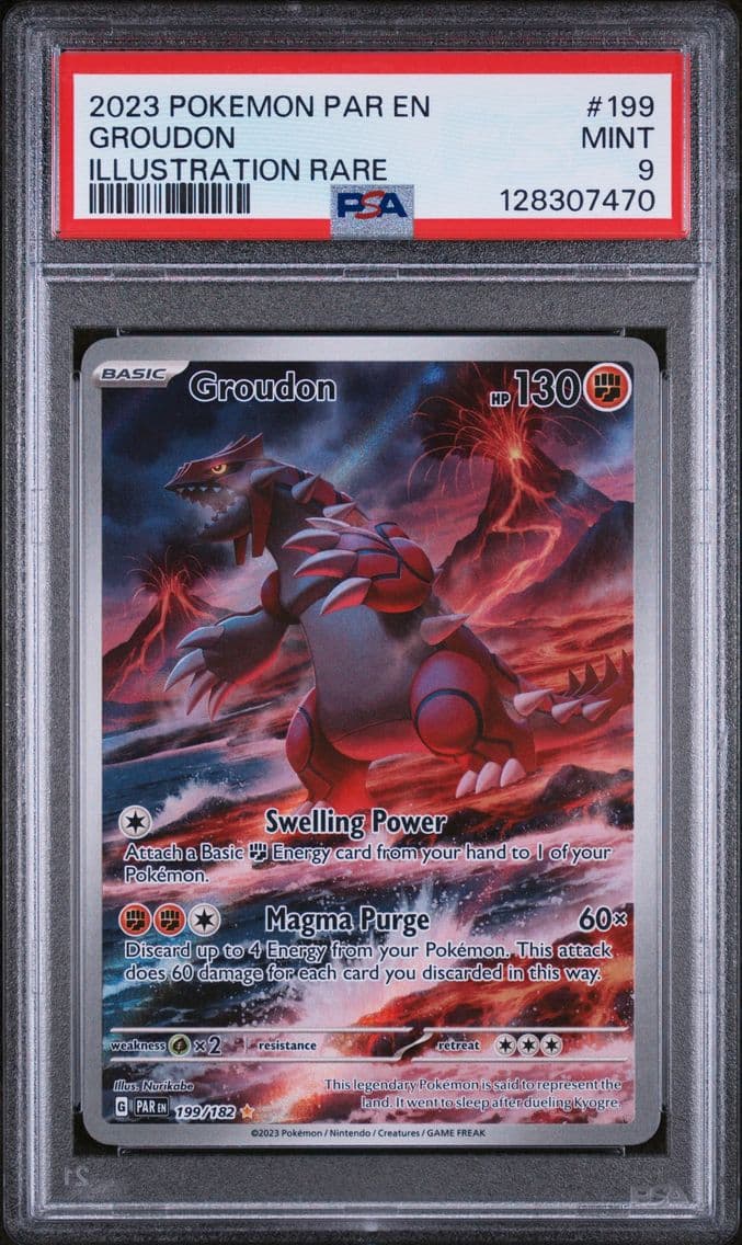 2023 #199 Groudon PSA 9 Par EN-P
