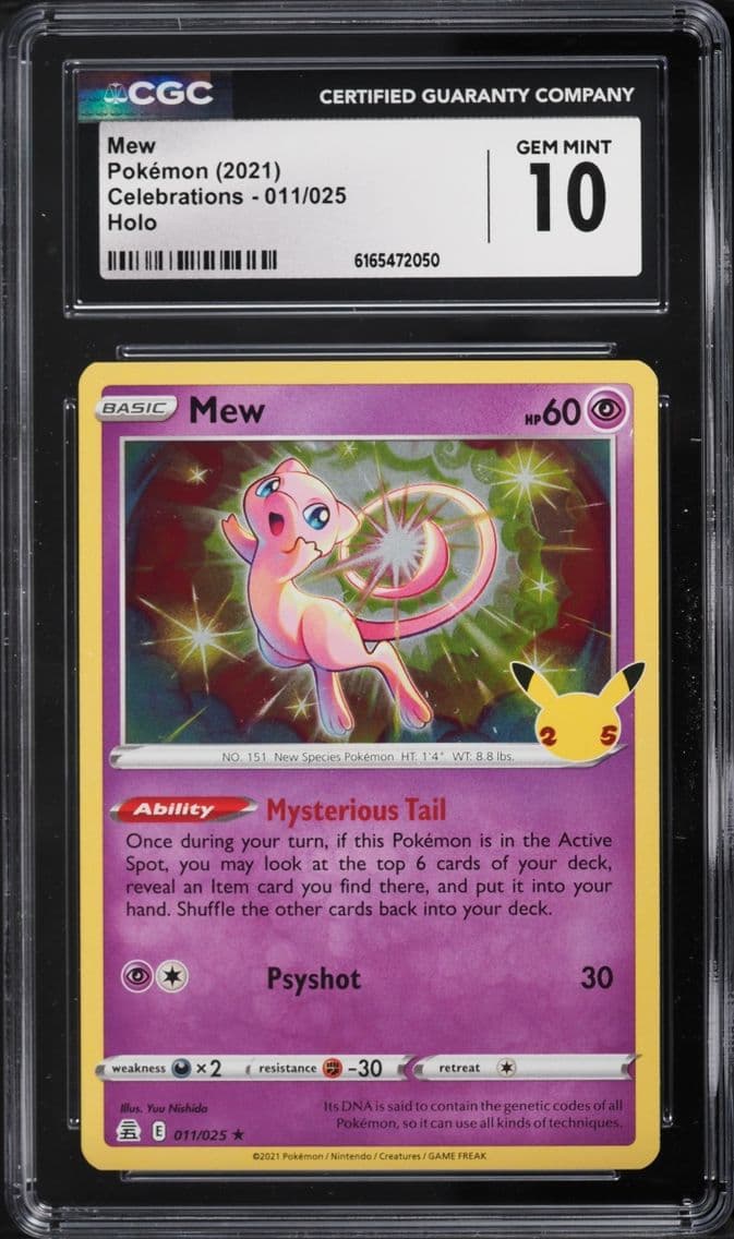 2021 #11 Mew CGC 10 Pokemon Swor