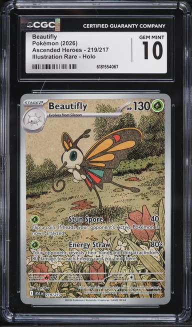Pokemon Mega Evolution Ascended Heroes IR Beautifly #219