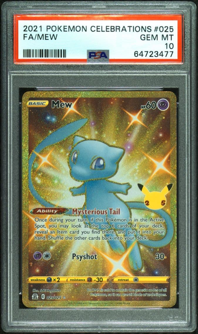2021 #025 Full Art/Mew PSA 10 Ce