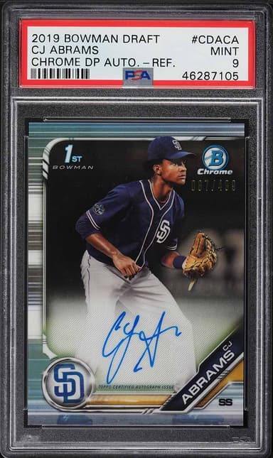 Bowman Chrome Refractor CJ Abrams PROSPECT AUTO /499 #CDA-CA