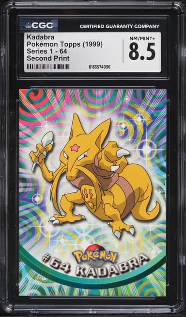 Topps Pokemon Series 1 Second Print Kadabra #64