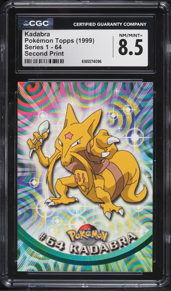 Topps Pokemon Series 1 Second Print Kadabra #64