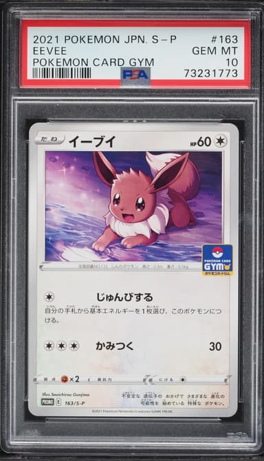 Pokemon Japanese Sword & Shield Promo Gym Pack Eevee #163