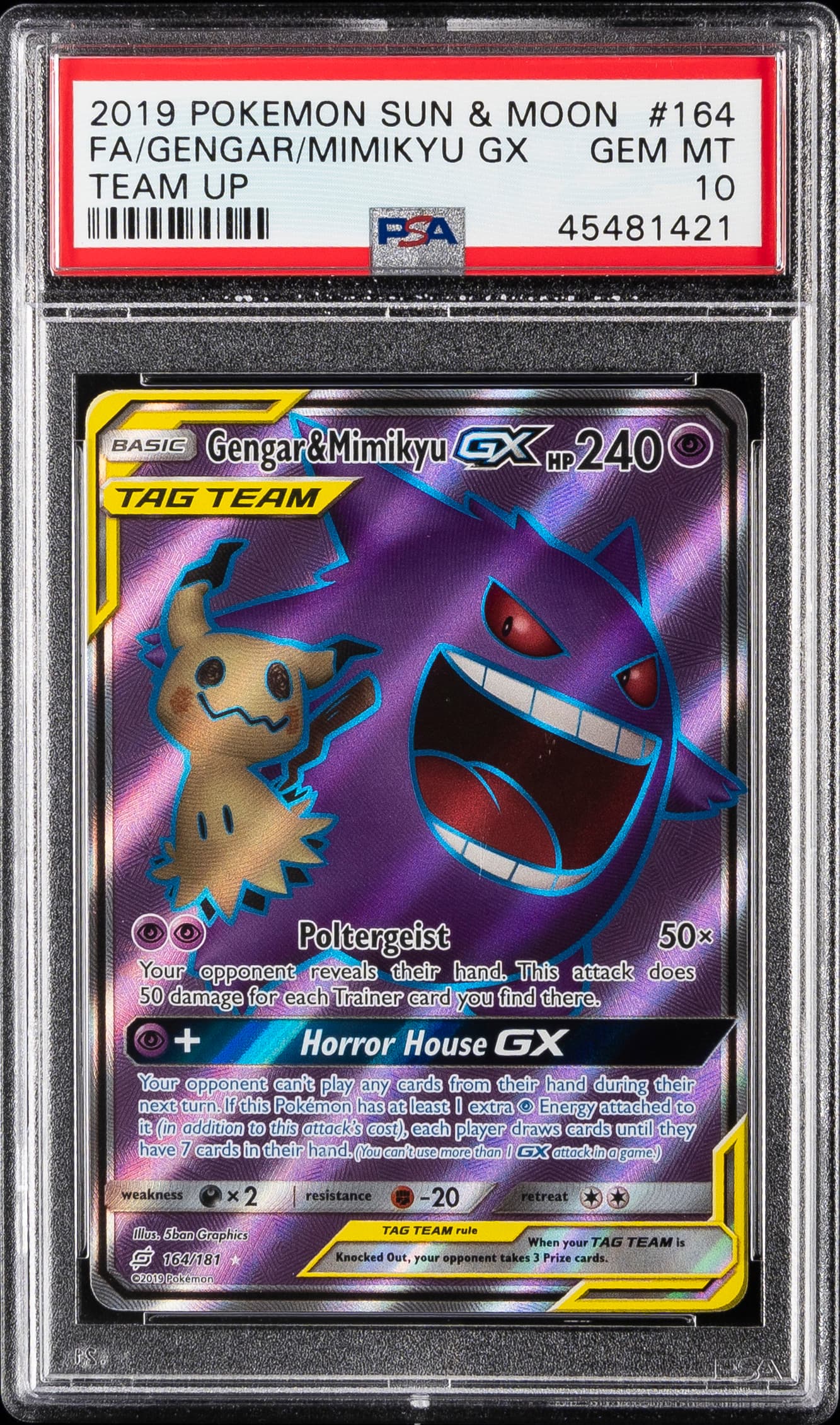 Full Art/Gengar & Mimikyu GX
