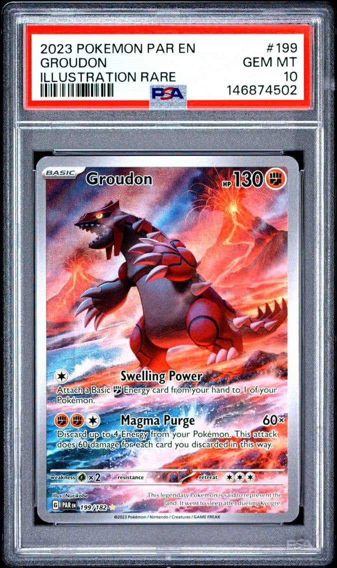 2023 #199 Groudon PSA 10 Par EN-