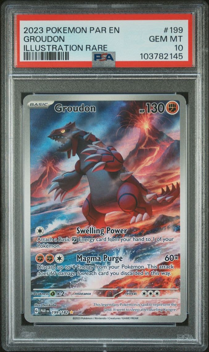 2023 #199 Groudon PSA 10 Par EN-