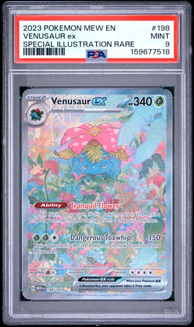 2023 #198 Venusaur EX PSA 9 Mew 