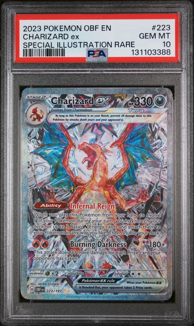 2023 #223 Charizard EX PSA 10 Ob