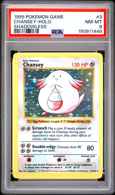 Chansey-Holo Shadowless