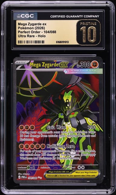 Pokemon Mega Evolution Perfect Order Full Art Mega Zygarde ex #104