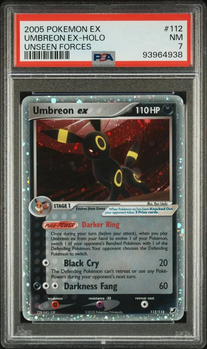 2005 #112 Umbreon EX-Holo PSA 7 