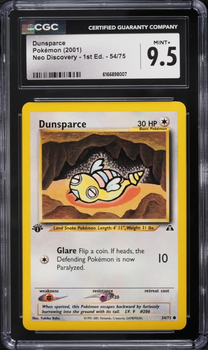 Pokemon Neo Discovery 1st Edition Dunsparce #54