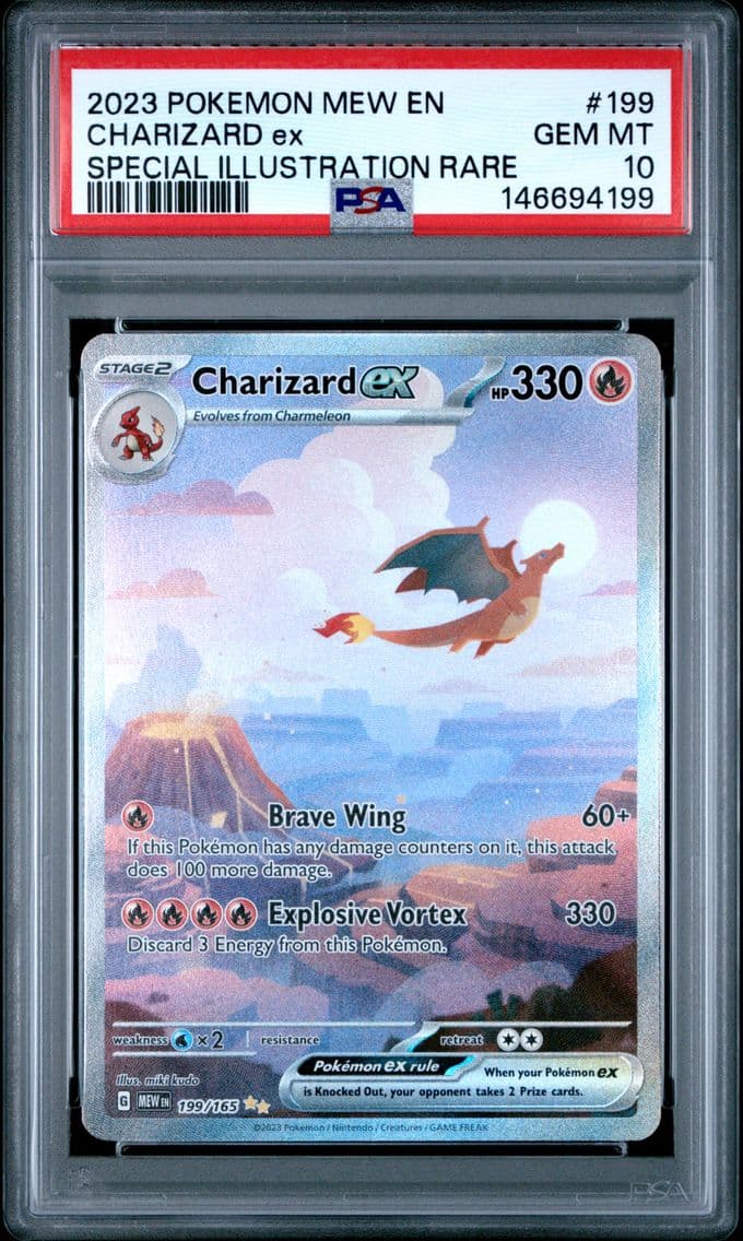 2023 #199 Charizard EX PSA 10 Me