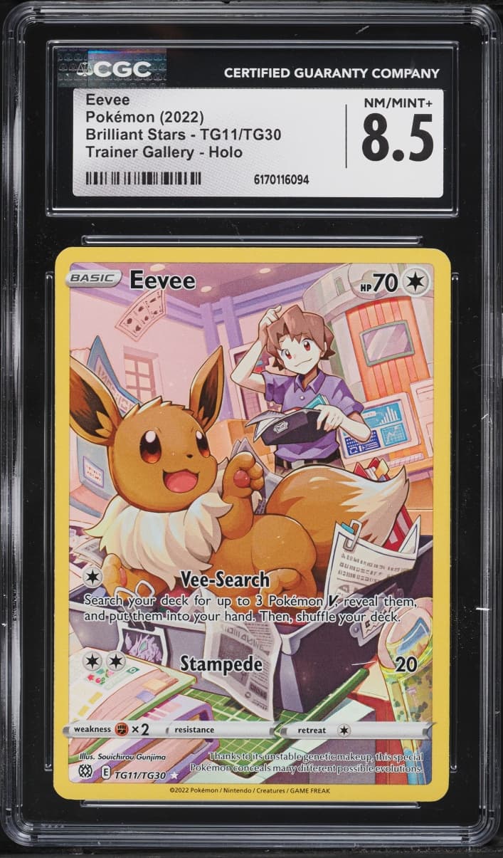 Pokemon Sword & Shield Brilliant Stars CHR Eevee #TG11