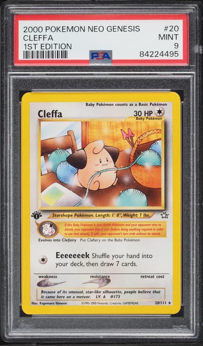 Pokemon Neo Genesis 1st Edition Cleffa #20