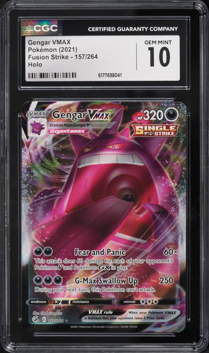 Pokemon Sword & Shield Fusion Strike Full Art Gengar VMAX #157