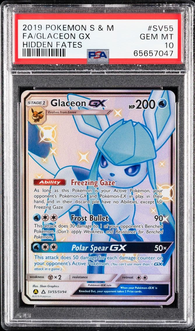 2019 #SV55 Full Art/Glaceon GX P