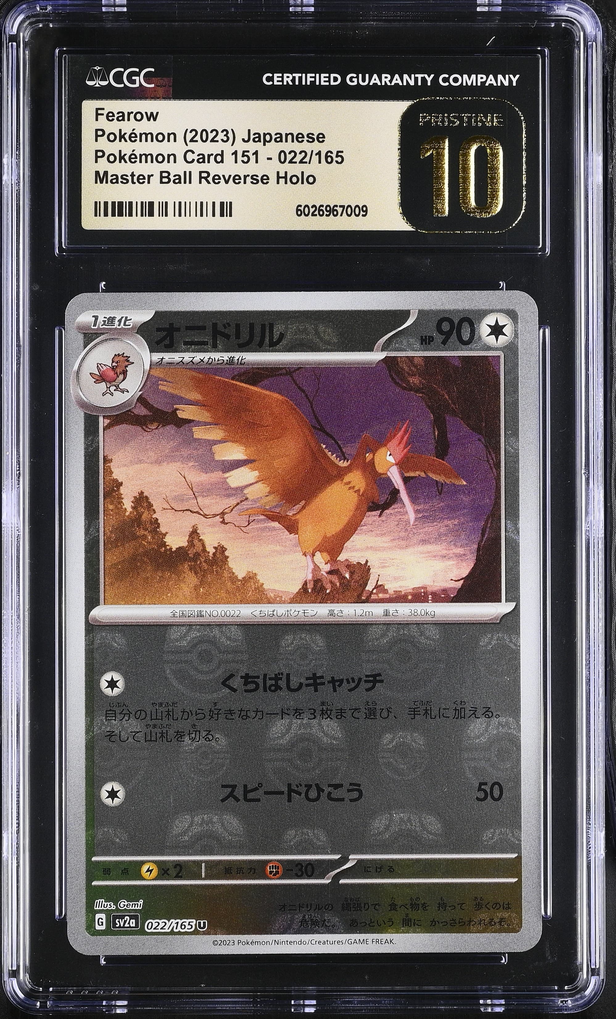 Fearow Master Ball Reverse Holo