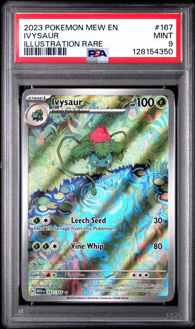 2023 #167 Ivysaur PSA 9 Mew EN-1