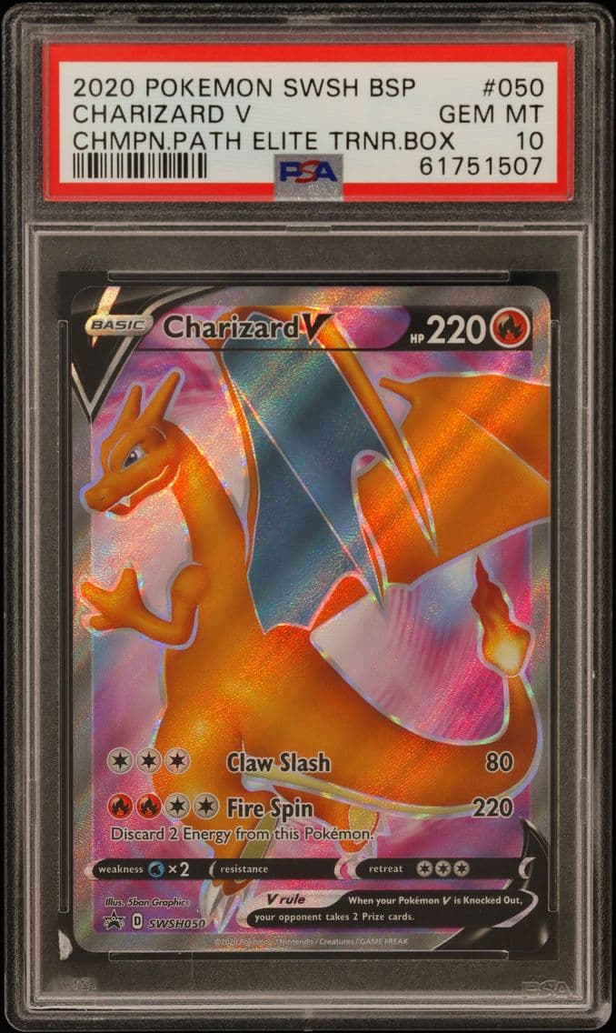 2020 #050 Charizard V PSA 10 Sws