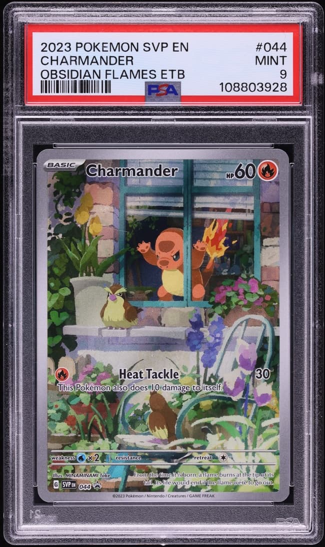 Pokemon Scarlet & Violet Promo Obsidian Flames ETB Full Art Charmander #44