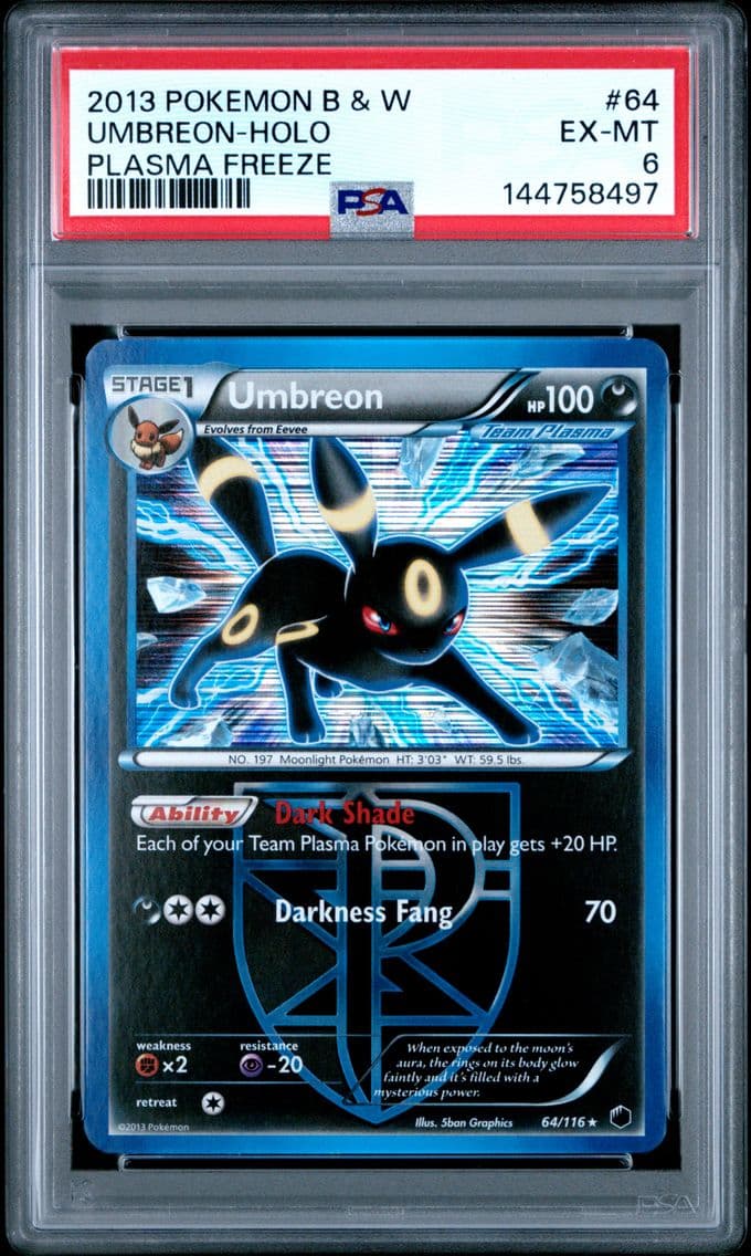 2013 #64 Umbreon-Holo PSA 6 Blac