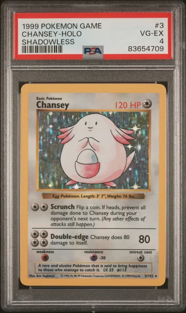 Chansey-Holo Shadowless