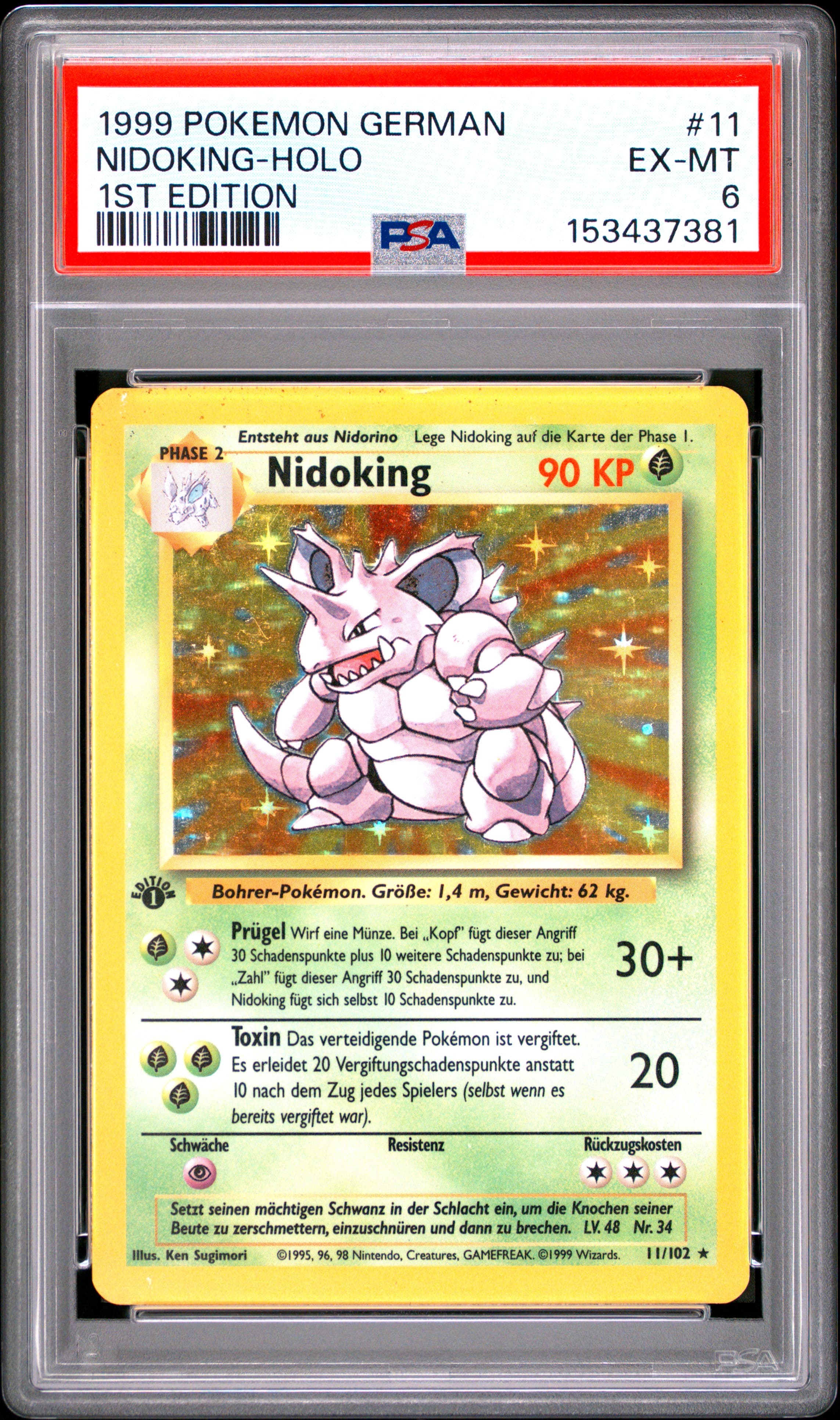 Nidoking-Holo 1st Edition