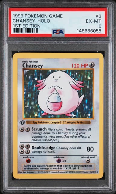Chansey-Holo 1st Edition