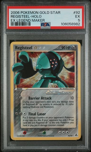 Registeel-Holo Gold Star