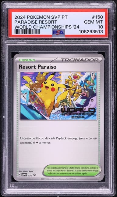 Pokemon Portuguese Scarlet & Violet Promo World Championships '24 Paradise Resort