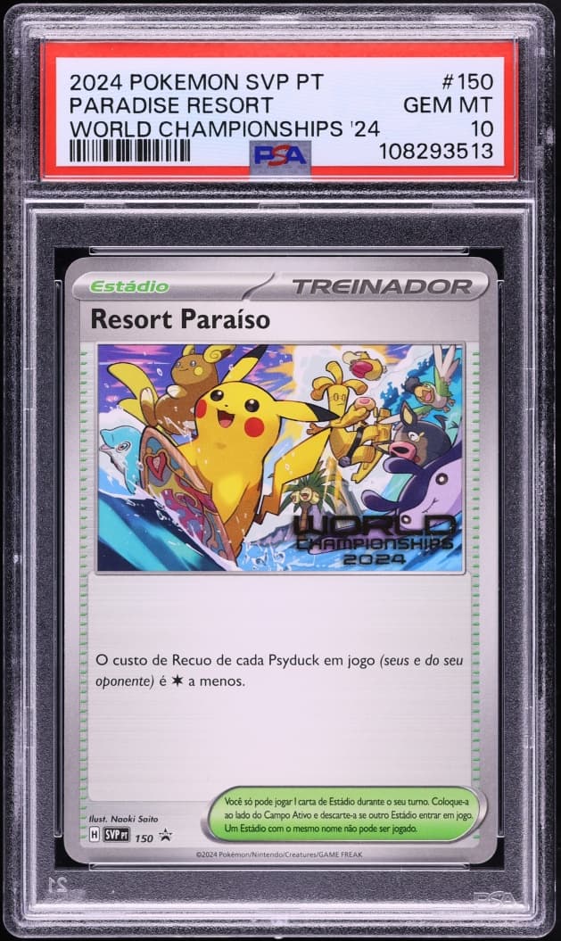 Pokemon Portuguese Scarlet & Violet Promo World Championships '24 Paradise Resort