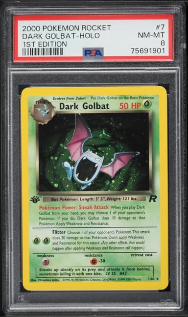 Dark Golbat-Holo 1st Edition
