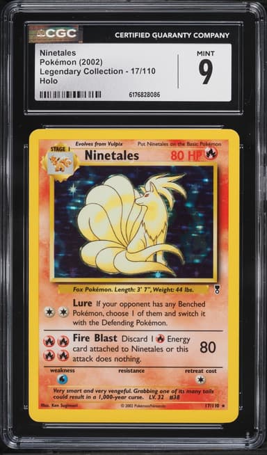 Pokemon Legendary Collection Holo Ninetales #17