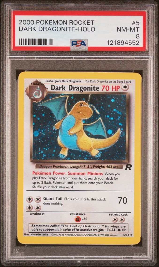 2000 #5 Dark Dragonite-Holo PSA 