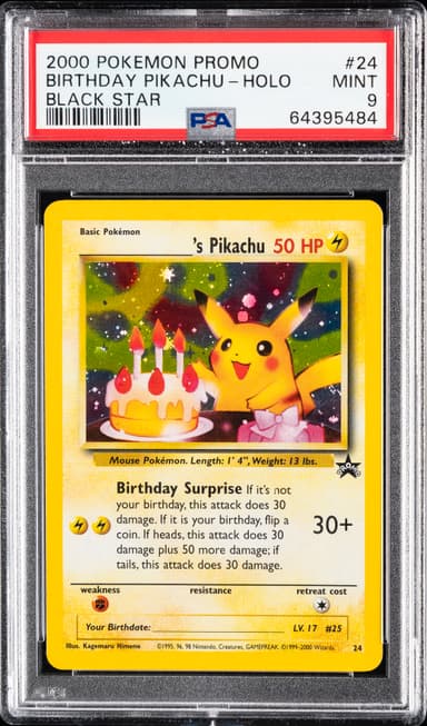Birthday Pikachu-Holo