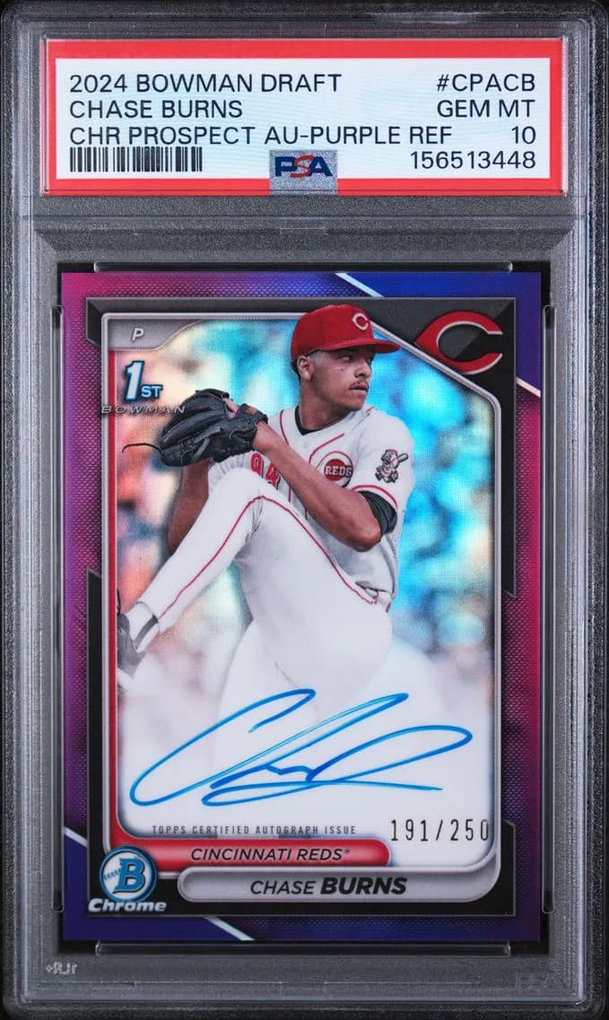2024 #CPACB Chase Burns PSA 10 B