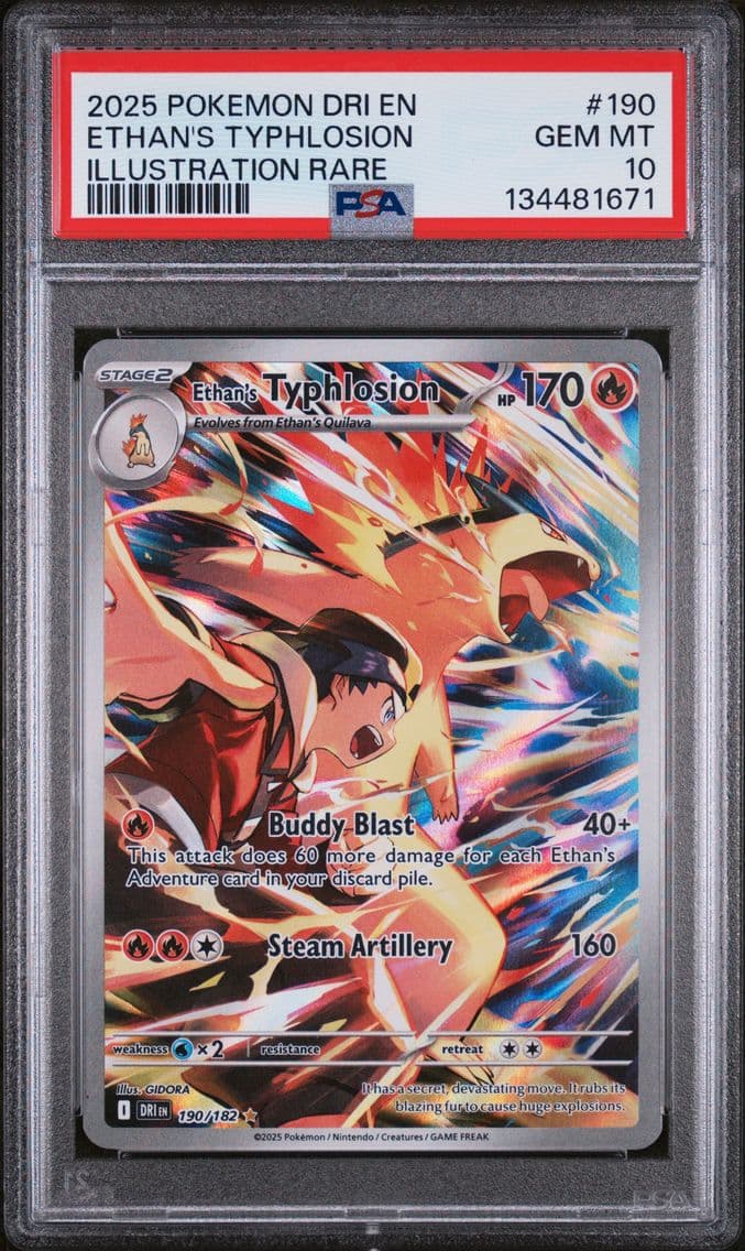 2025 #190 Ethan's Typhlosion PSA